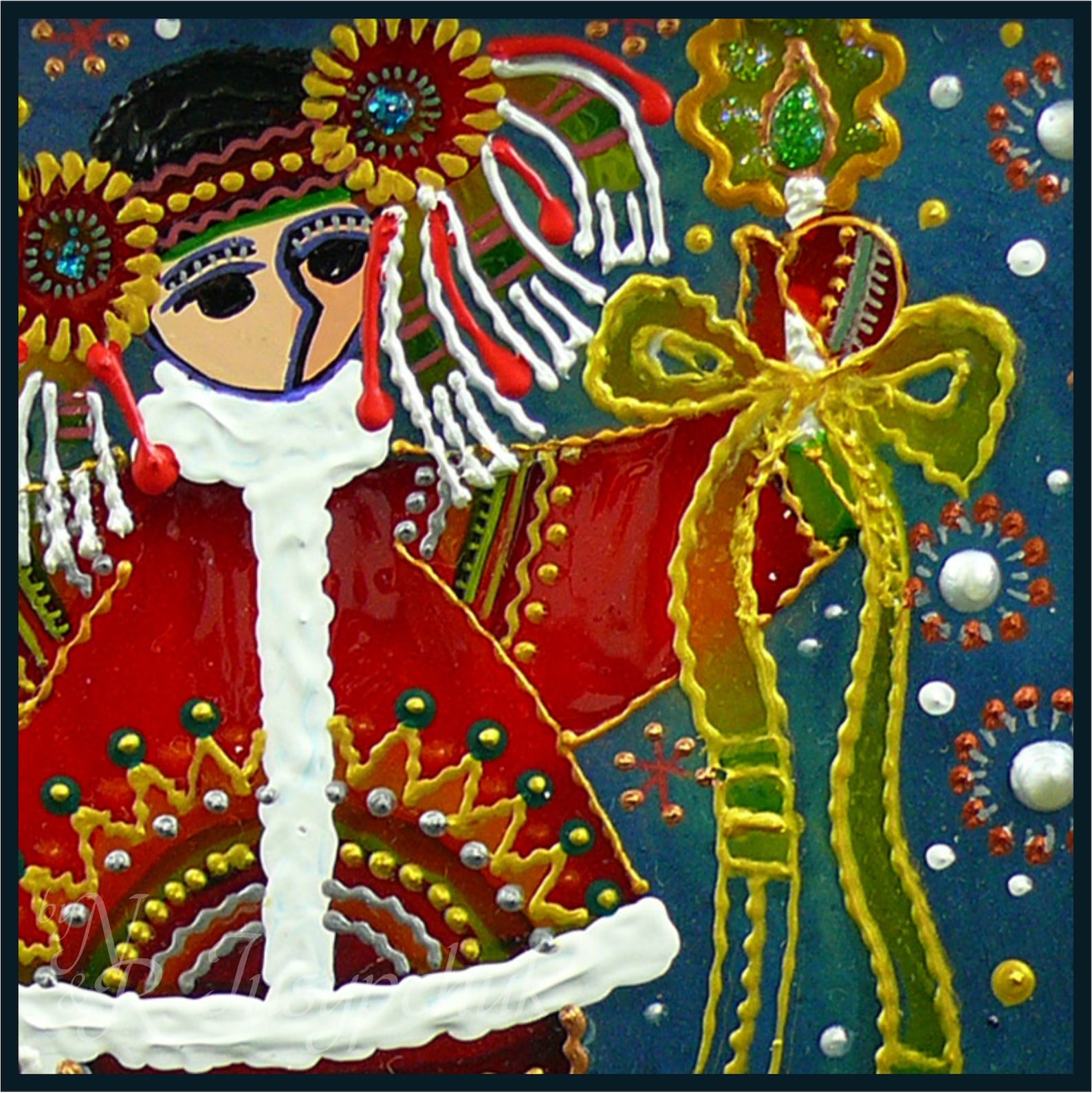 The kit of two paintings. Ukrainian Folk traditional Painting Etsy