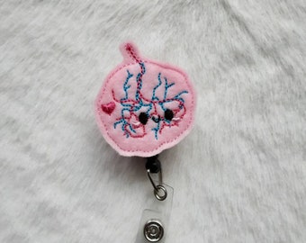 Cute Placenta Elasticated/Retractable Badge Reel Holder!   UK SELLER!