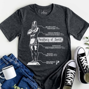 Bible Prophecy Timeline (Daniel statue) - Christian shirts | theologian gift, theology major, student, revelation book study, tshirt tee