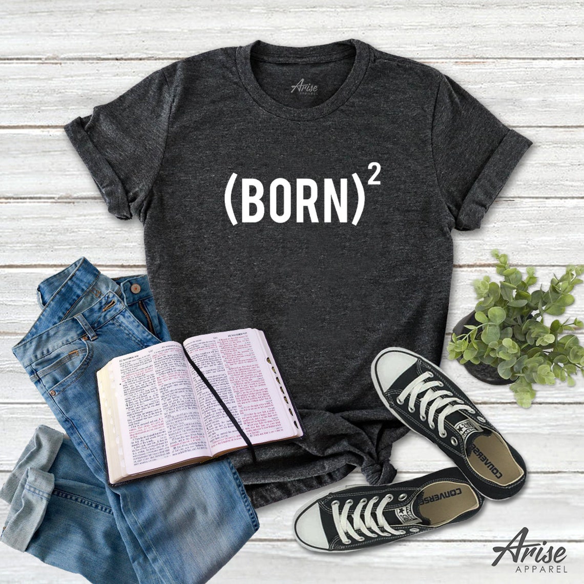 Christian Shirts Born Again twice Baptism Gift baptism Etsy