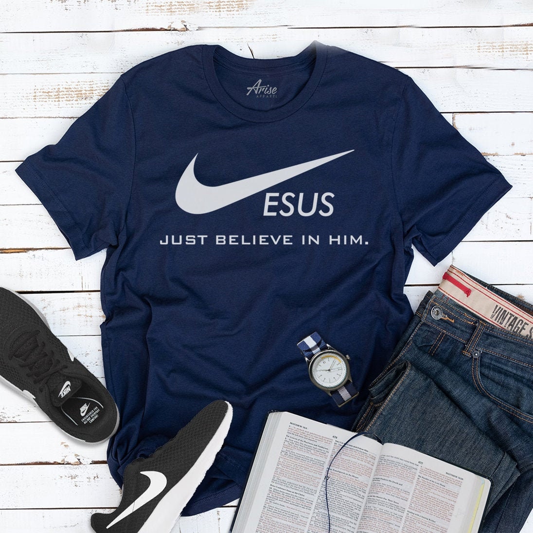 Jesus shirt - Just Believe In Him | Christian shirts, Christian gift,…