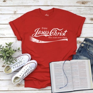 Enjoy Jesus Christ shirt (original) - Jesus Shirt | Christian gift, Christian shirts, baptism gift, religious shirt, church, funny t-shirt
