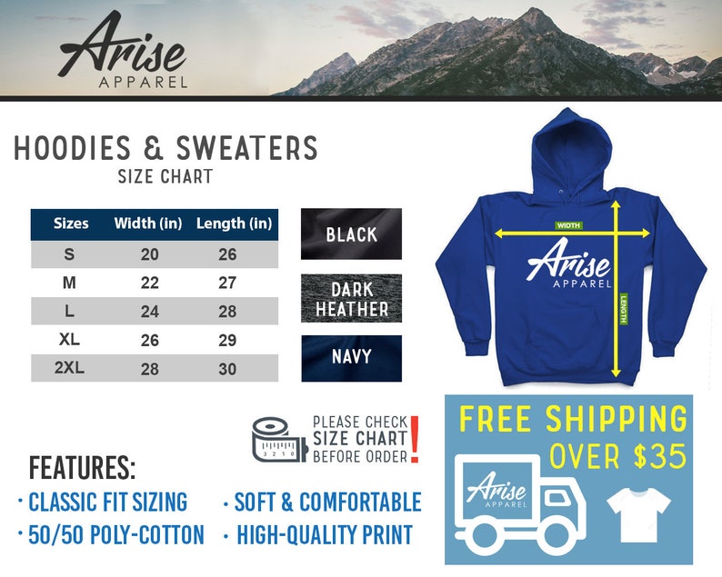 Christian Sweatshirt Faith Can Move Mountains Hoodie Etsy