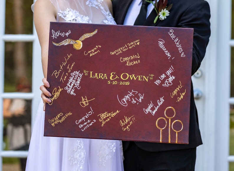 Harry Potter Wedding Guest Book Alternative / Unique Guest | Etsy