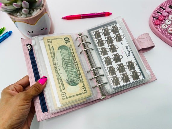 PRINTED A6 New Bag savings Tracker  | Sinking funds | Savings Challenge  | Use in Cash binder