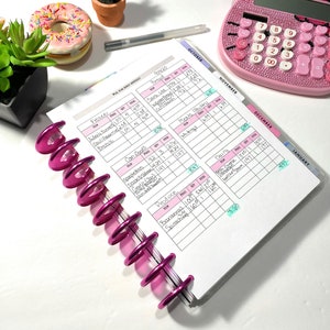 Printable Meal Plan Budget Worksheet | Meal Planner PDF | Budget Insert ...