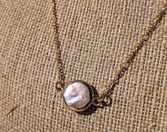 Pearl Solitaire Necklace