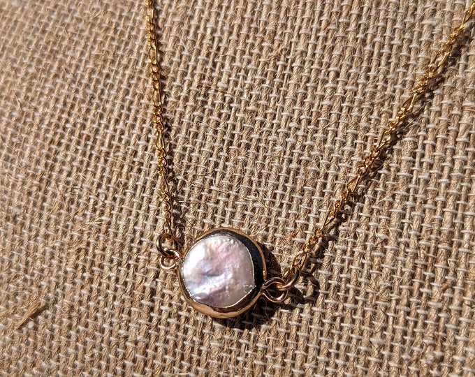 Pearl Solitaire Necklace