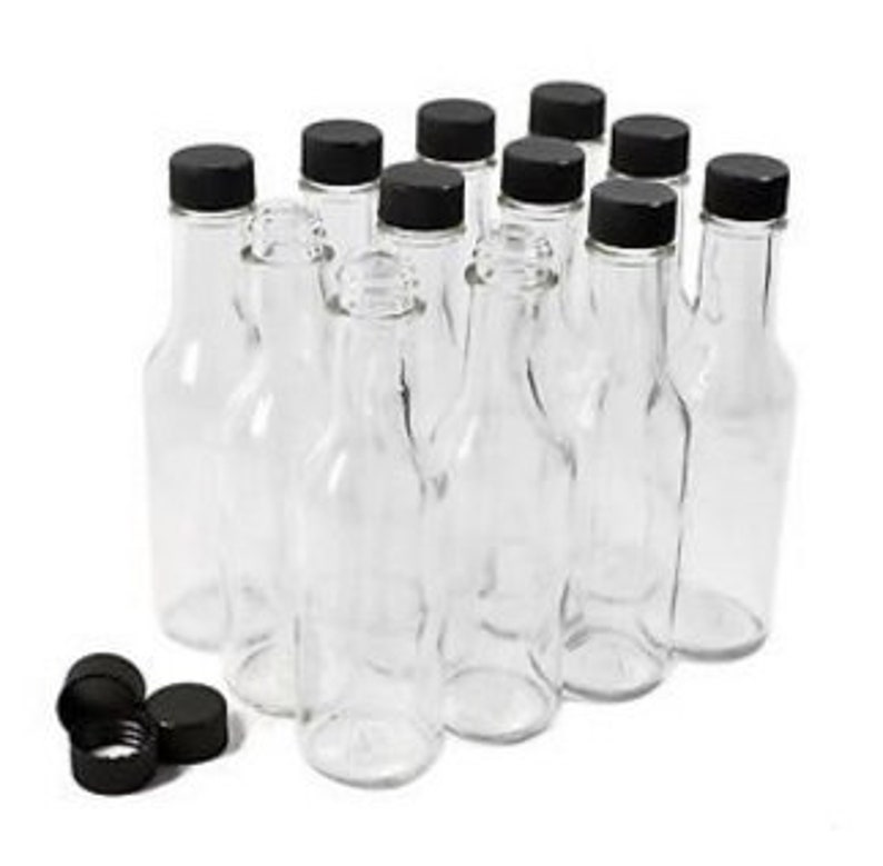 Glass Bottles for DIY Hot Sauce BBQ Sauce Sauces Liquor Etsy