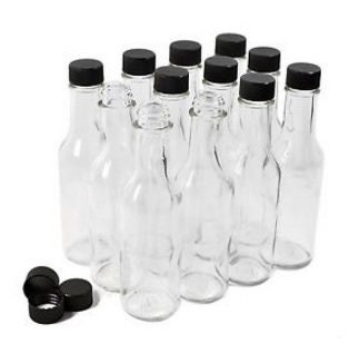 Glasflaschen für DIY Hot Sauce BBQ Sauce Saucen, Schnaps, Alkohol, Wein, Schnaps Füllen Sie leere Flaschen für Gastgeschenke, Geschenke, Werbegeschenk