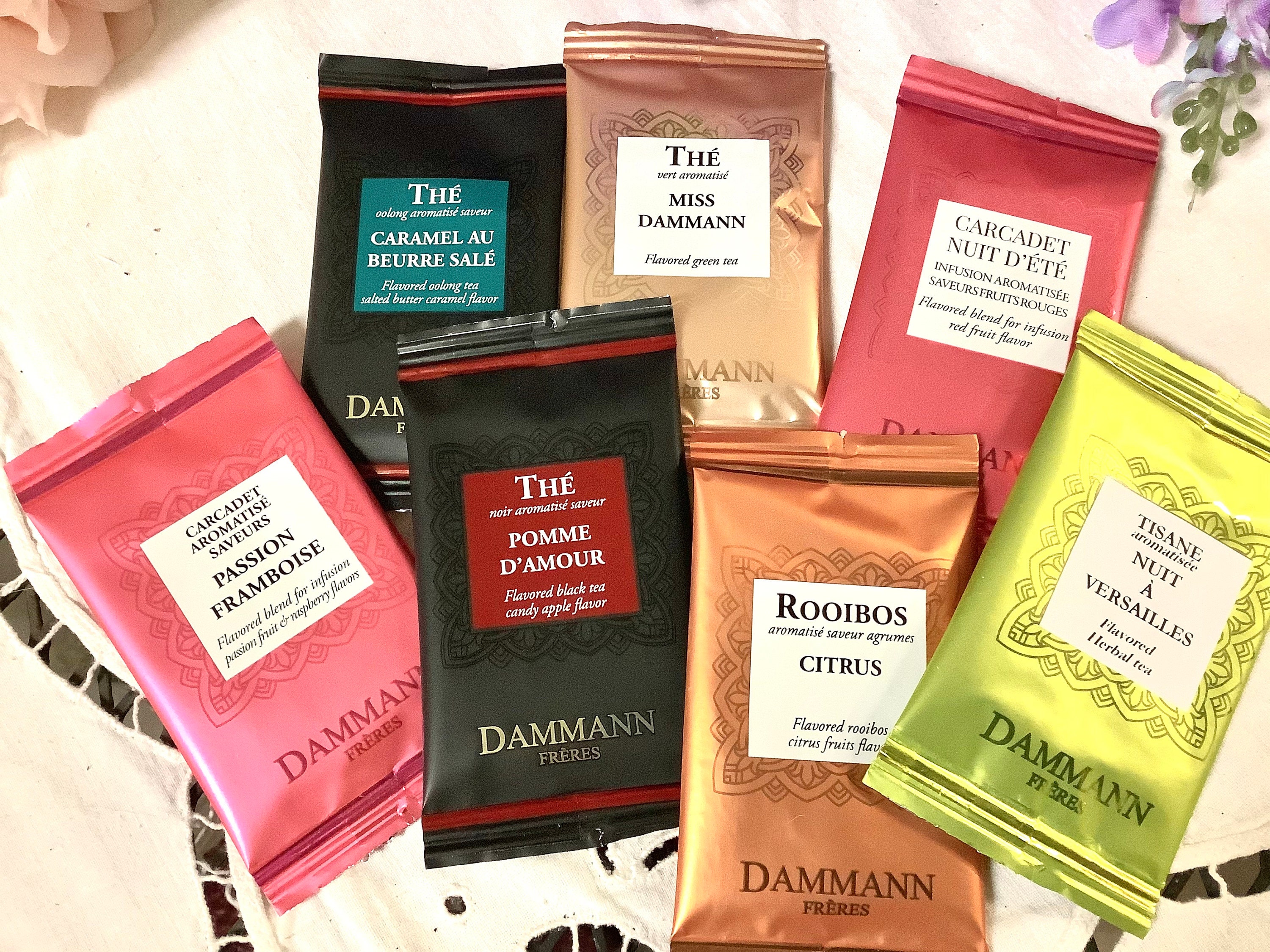 Dammann Frères French Tea Sampler DIY Tea Party Favors Catering Tea Service  Buffet, Luncheon. Assortment of Flavors and Colors 