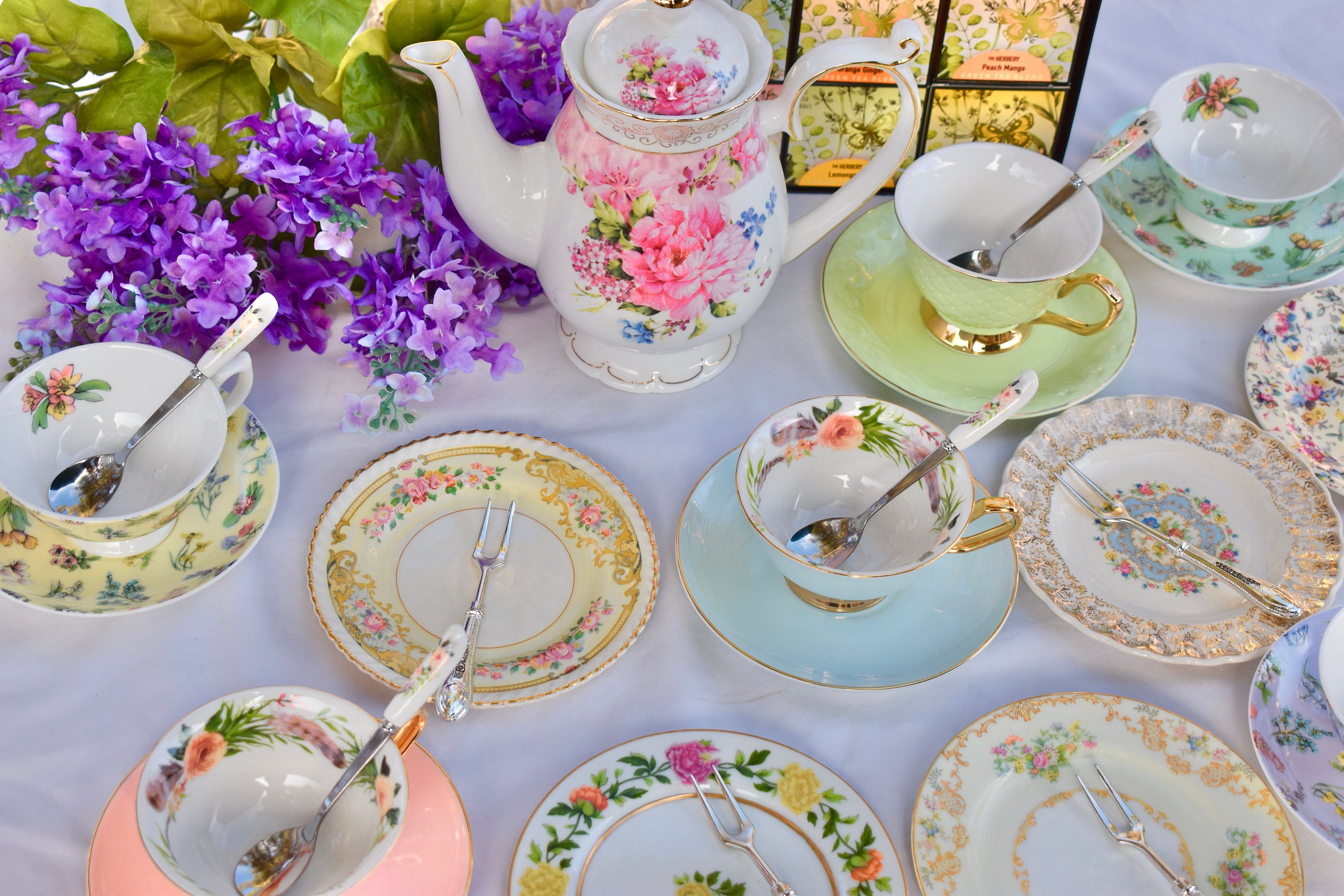 Mismatched Plates. Set of 6 china porcelain dishes mix and Etsy