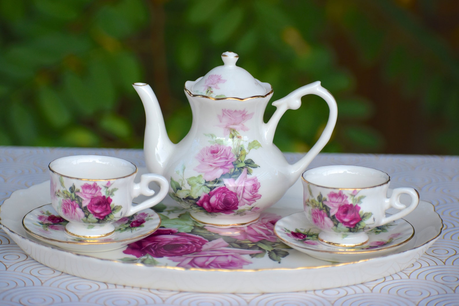 Personalized Children Tea Set. Little Girl Fine Porcelain Tea Etsy