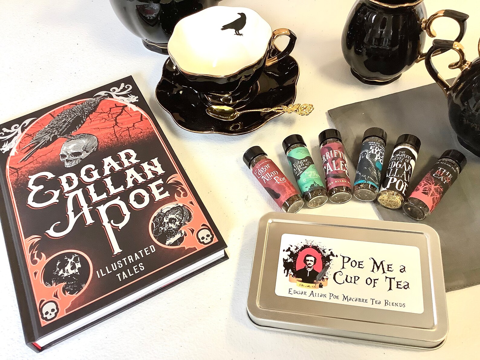 Edgar Allan Poe Gift. Poe Me a Cup of Tea