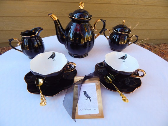 BTaT- Juego de 6 tazas de té, tazas de té y platillos, juego de té