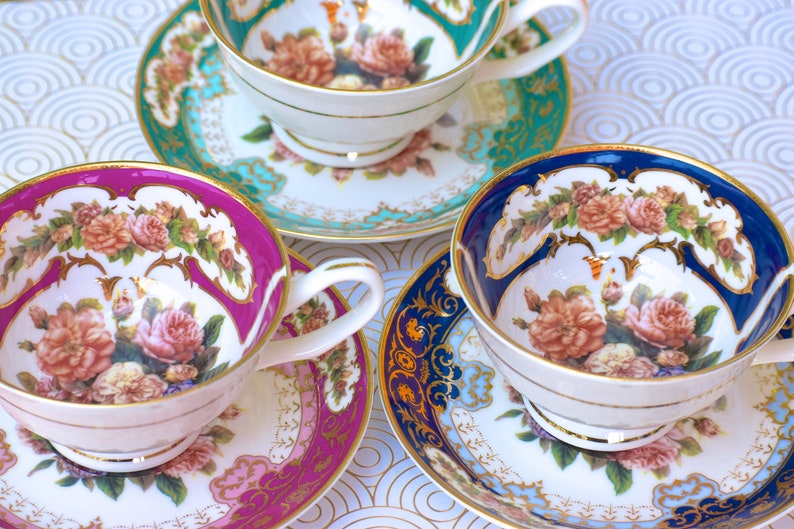 Bridgerton Gift Set. Family Jewel Gold Tea Cup with saucer Etsy