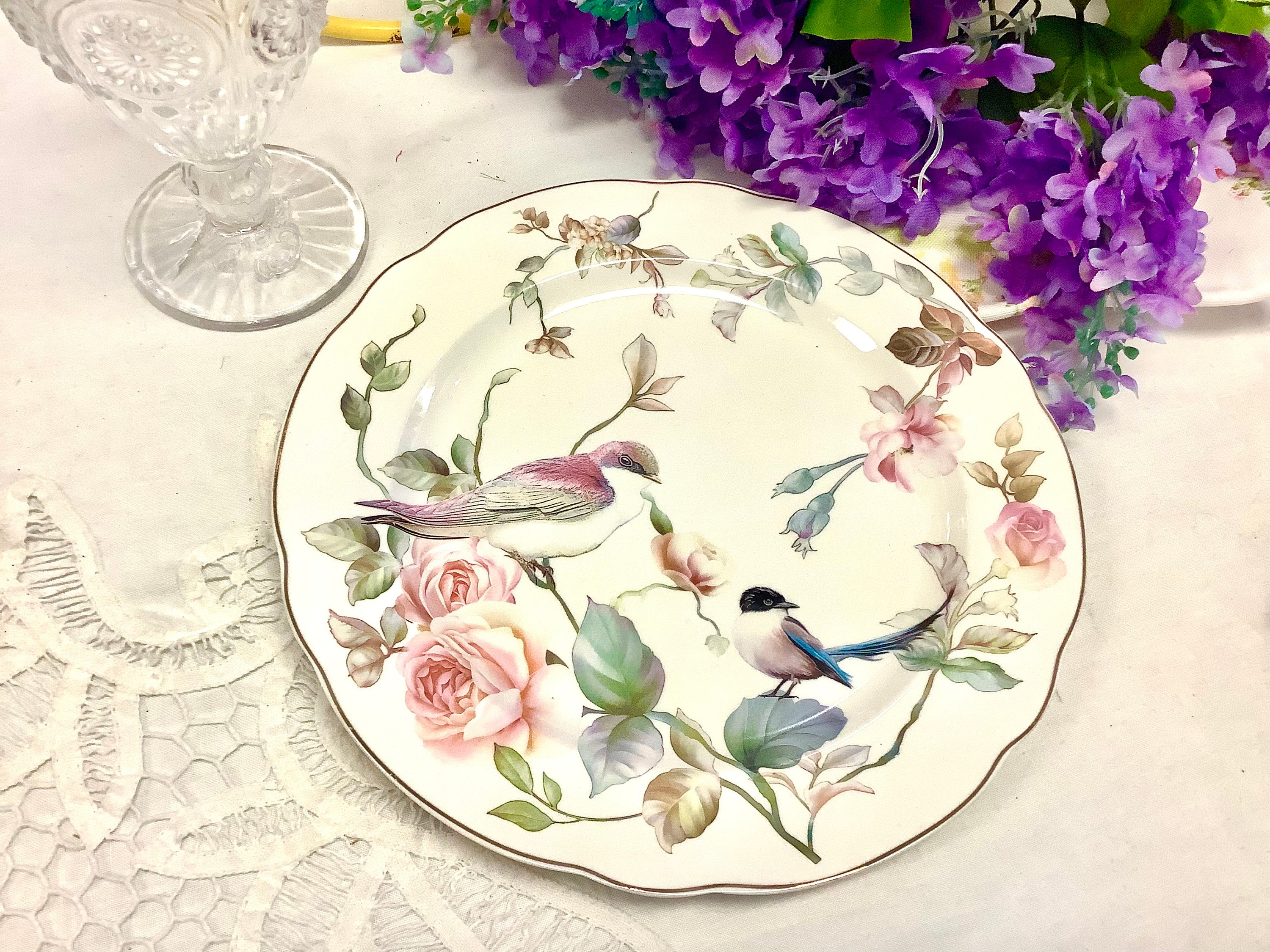 ミントン逸品 ！１９世紀中葉 プレート ターコイズ 金盛蝶鳥図文レイズドゴールド ミントン逸品 博物館級！！ 19世紀中葉 キャビネットプレート