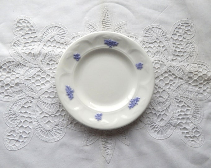 Blue and White Bread and Butter Side Plate Fine Porcelain. Etsy