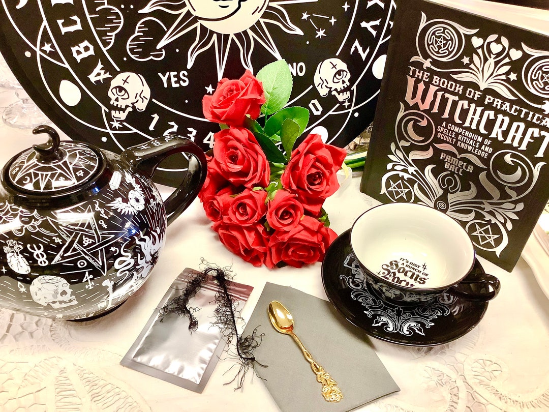 Teapot. Spiritual Wiccan Black Personalized Ceramic 50 Oz Etsy