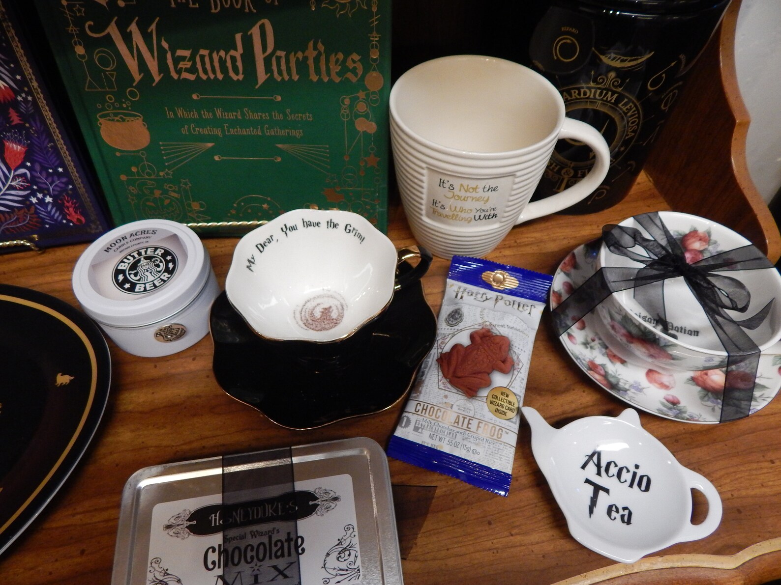 Personalized Harry Potter Favors Accio Tea Bag Holder Spoon Rest With