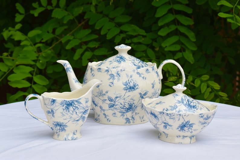 Tea Set Bridgerton Lady Whistledown 20 Piece Wedgwood Blue Etsy Canada