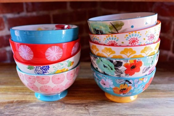 Pioneer Woman Mismatched Bowls Authentic Pioneer Women Collection