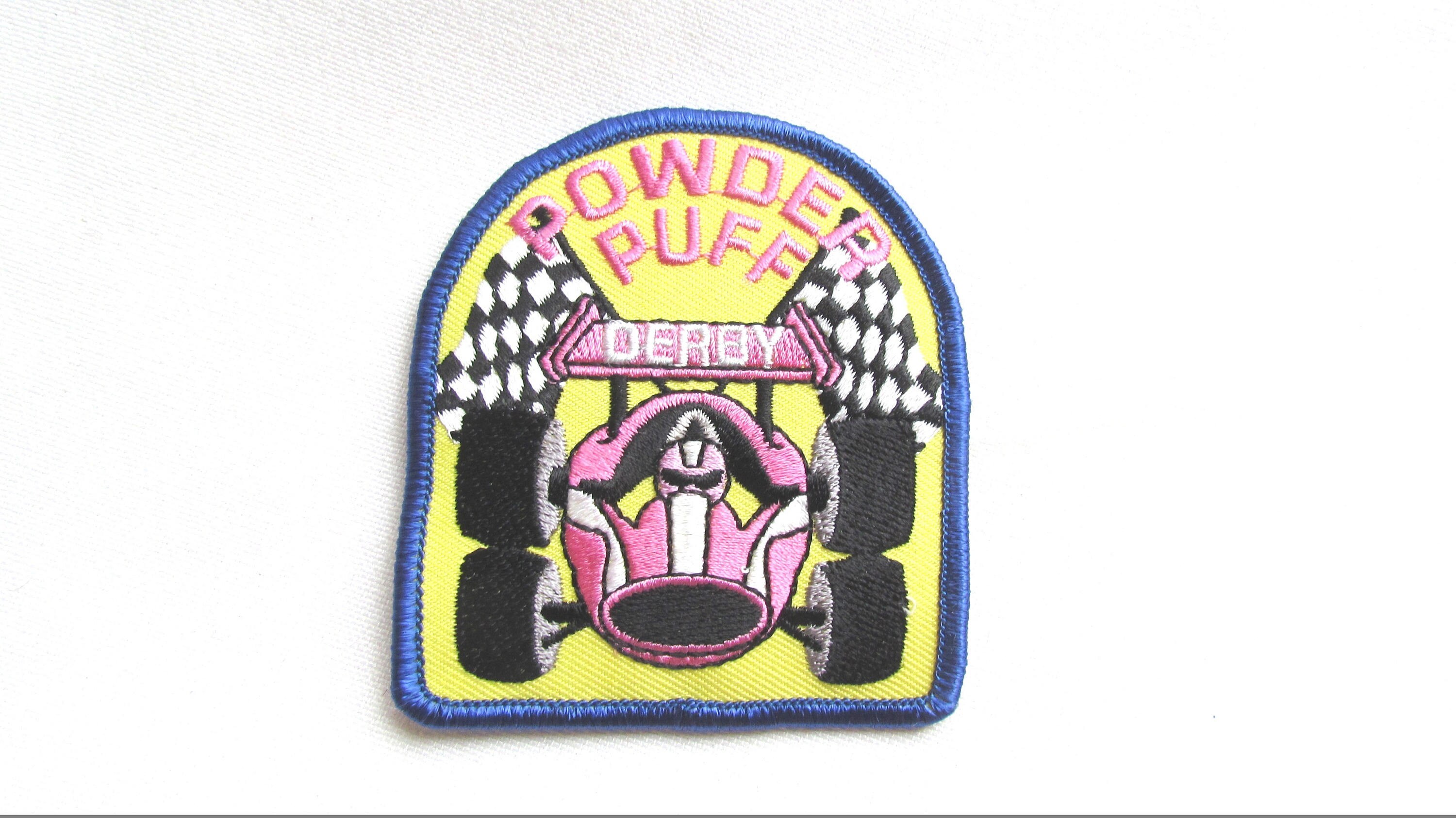 Patches Powder Puff Derby Car Racing Bordado Fun Patch Etsy