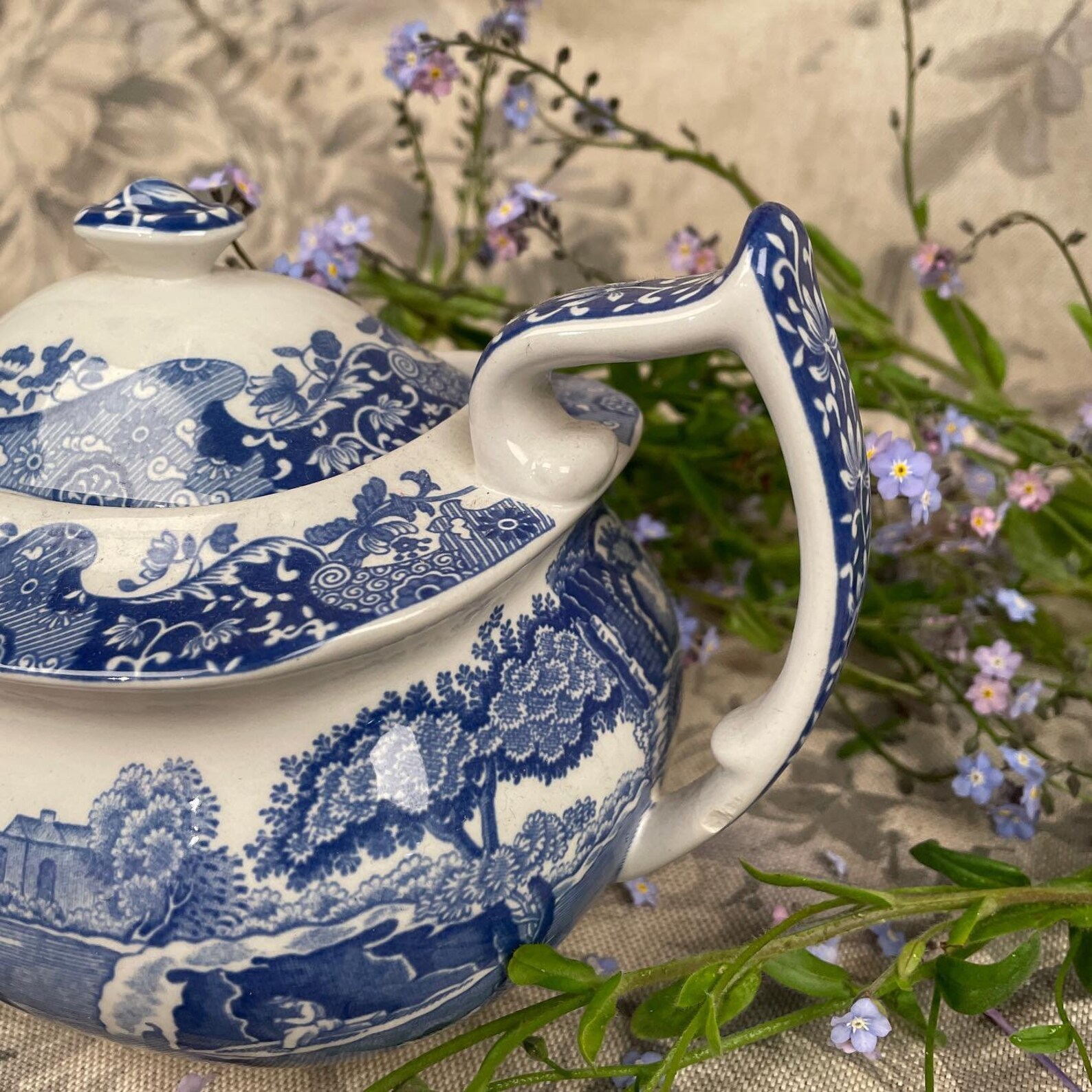 English Tea Gift Set. Lady Whistledown Porcelain Blue and Etsy