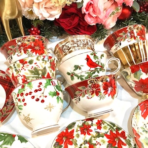 420ml Christmas Ceramic Gold-plated Teapot Cup And Saucer Set With Christmas Graffiti Coffee Flower Tea Set Christmas Gift