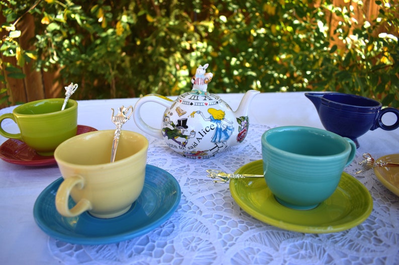 Alice in Wonderland tea set. Paul Cardew English Tea Pot with Etsy