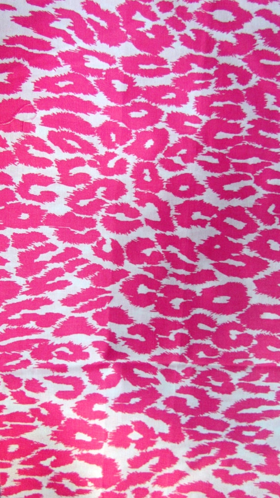 Fabric Leopard Wild Cat Print Hot Pink Animal Print Wild | Etsy