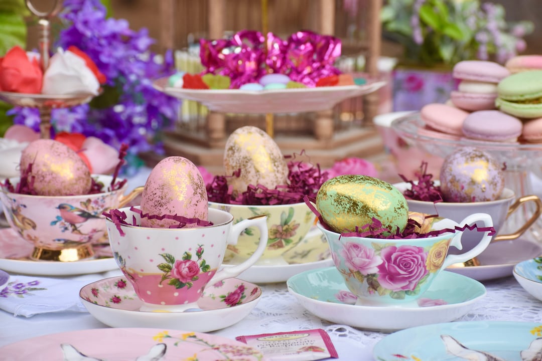 Spring Summer Mismatched Tea Cups and Saucers Party Favors for Bridal ...