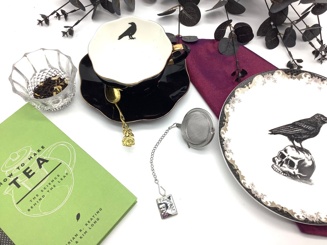 Tea Ball Infuser Edgar Allan Poe Book Locket. Premium Stainless Steel ...