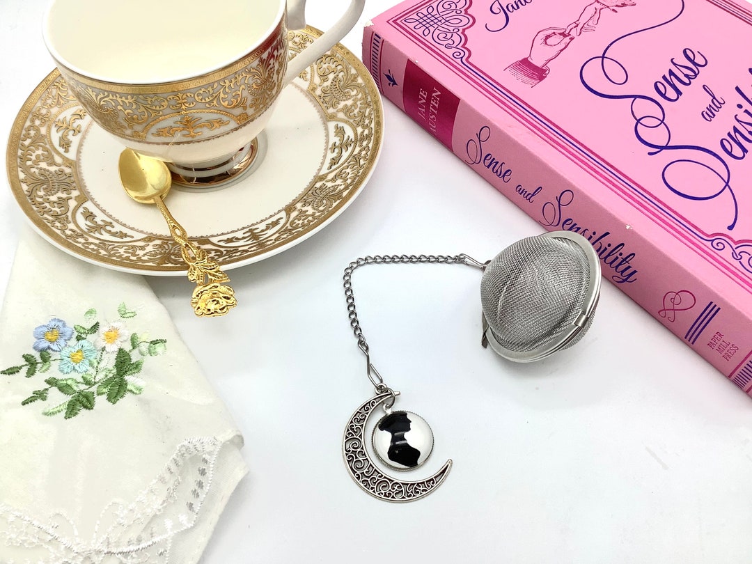 Tea Ball Gift Set Infuser Jane Austen Poetry Book Lover Premium ...