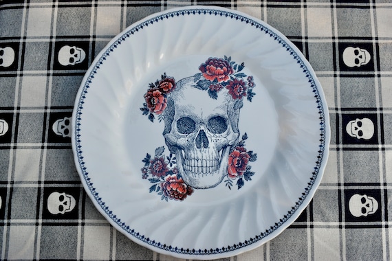 Skull Plate Fine Bone China Royal Wessex Imported From UK
