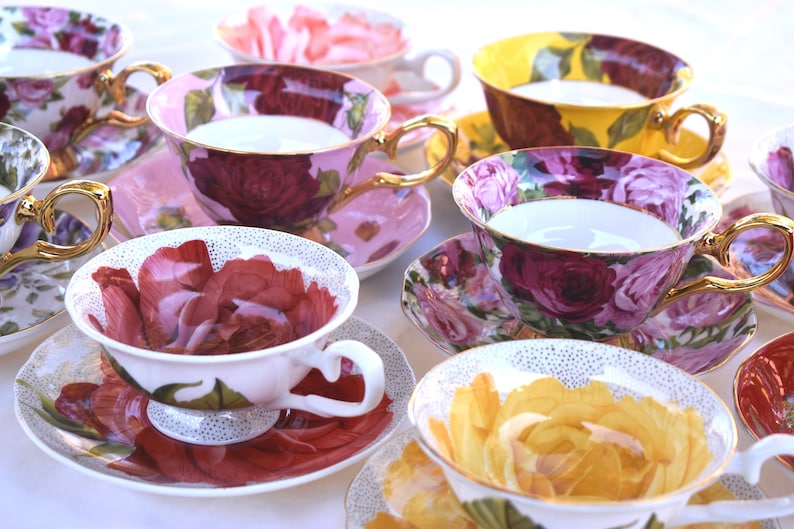 Tea Cups and Saucers. Mix Match Party Favors for Birthday Etsy
