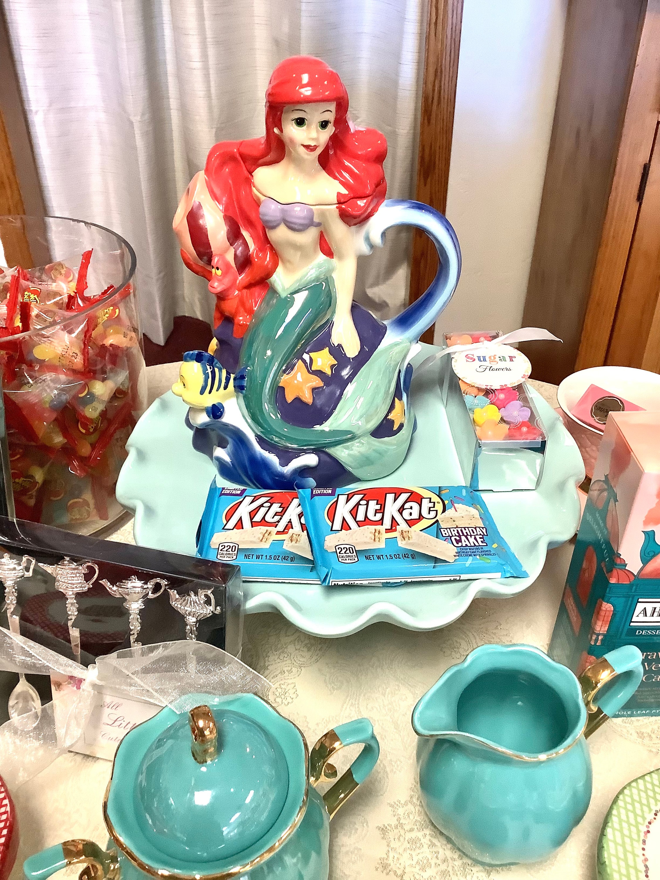 Disney Little Merma Ursula Teapot Tea Cup Sugar Pot Set Disney