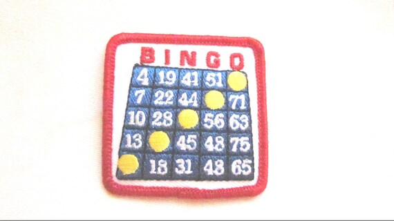 Bingo Games Embroidered Fun Patch appliqués Home School Arts | Etsy