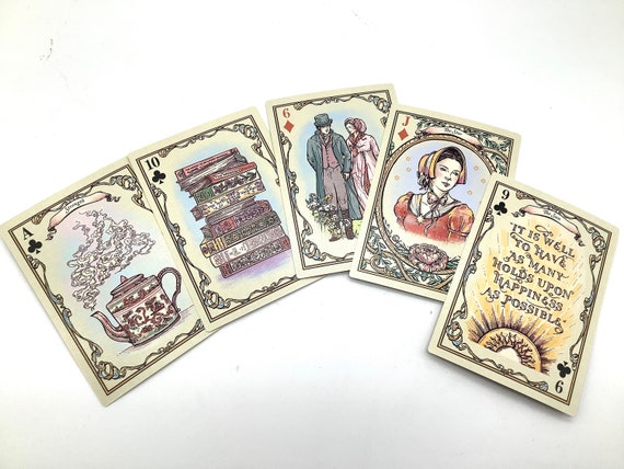 Jeu de cartes de tarot Jane Austen Divination Lecture spirituelle