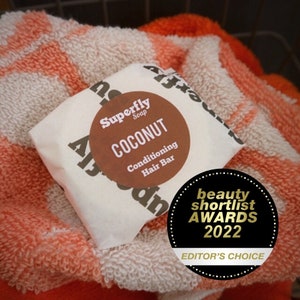 Coconut Solid Hair Conditioner Bar, Vegan, Handmade, Plastic Free, Award Winning