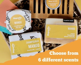 Eco-Friendly Hair & Body Gift Set, Vegan, Handmade, Plastic Free
