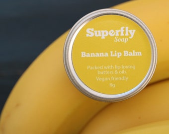 Banana Lip Balm / Handmade Lip Balm /  Vegan Friendly / Superfly Soap