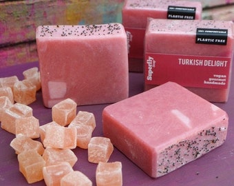 Turkish Delight Soap / Handmade Cold Process Soap / Natural Vegan Soap Artisan / Superfly Soap