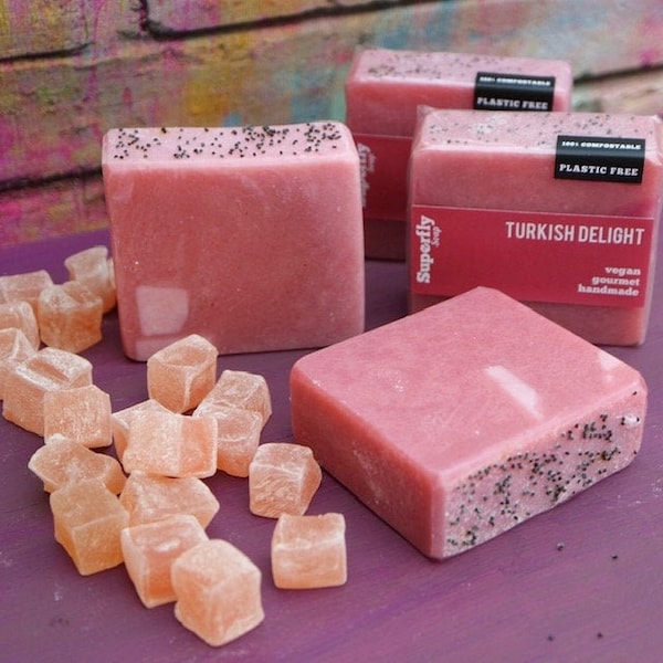 Turkish Delight Soap / Handmade Cold Process Soap / Natural Vegan Soap Artisan / Superfly Soap