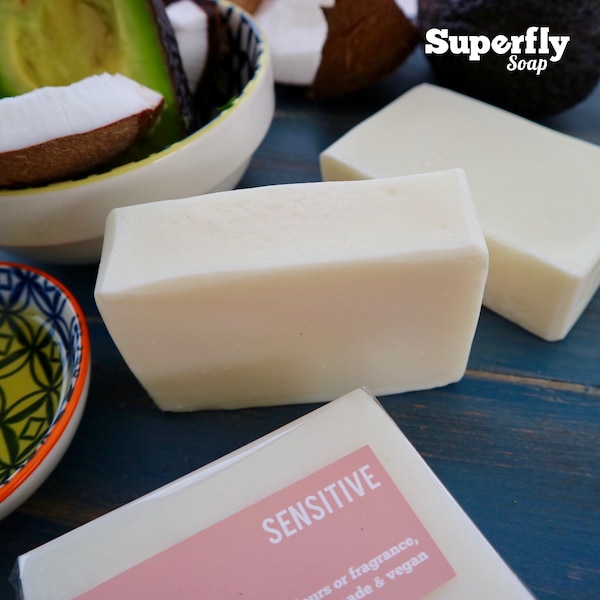 Sensitive Soap / Handmade  Cold Process Soap / 100% Natural Vegan Soap Artisan / Superfly Soap