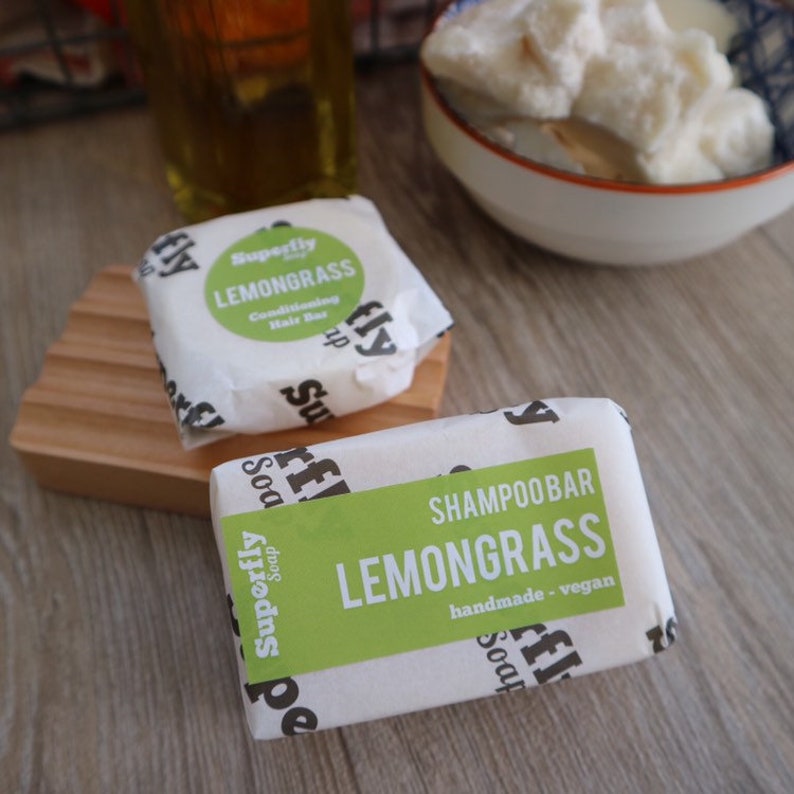 Lemongrass Solid Conditioner Bar UK / Plastic Free / Zero Waste / Superfly Soap image 2