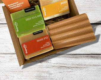 Veganskt handgjort tvålset: Miljövänlig spabox, plastfri