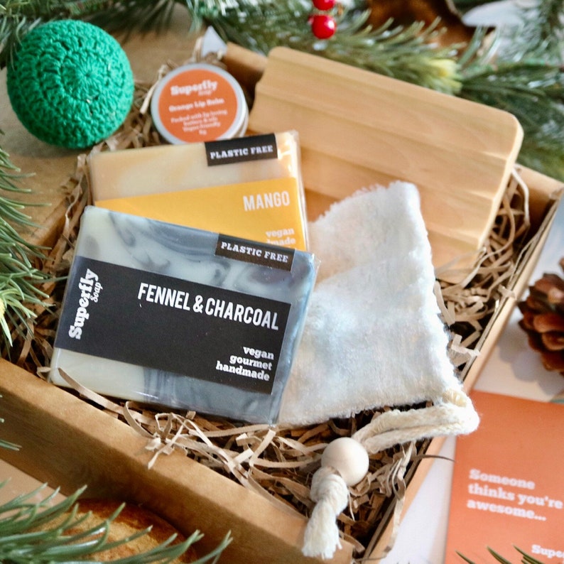Luxury Soap Duo Gift Set / Eco-Friendly Gift Box / Superfly Soap Gift / Vegan Gift Set image 2