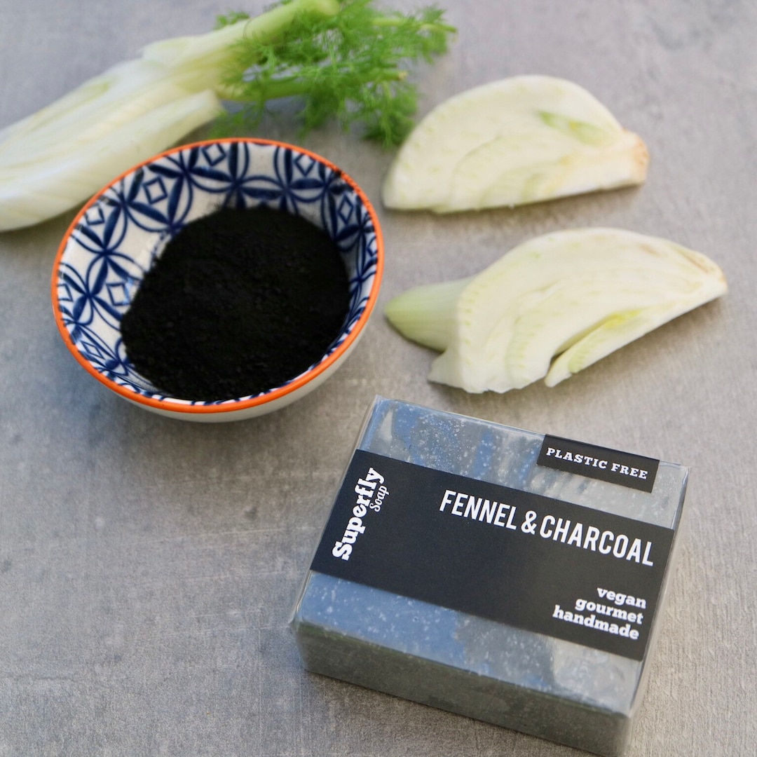 Fennel & Charcoal Hand and Body Soap / Cold Process Soap / Natural