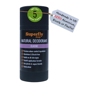 100% natürliches Deodorant, Zitrone, Neroli, Bergamotte, Lavendel, ohne Bikarb, handgemacht, vegan, plastikfrei
